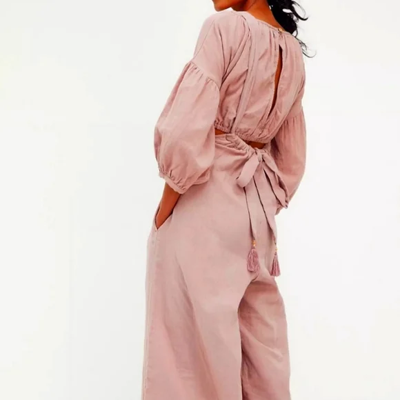 FREE PEOPLE DUSTY ROSE ENDLESS SUMMER 2 PIECE - Picture 2 of 6